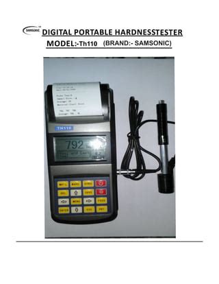 TH110 HARDNESS TESTER SAMSONIC 